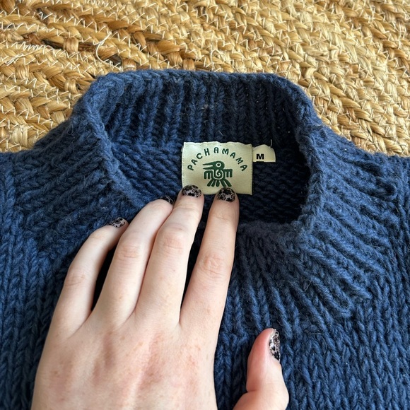 *SOLD* Pachamama Wool Daisy Mockneck Sweater - Picture 5 of 5